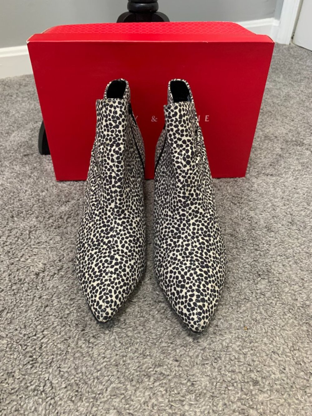 Kelly & Katie Black Spotted Booties